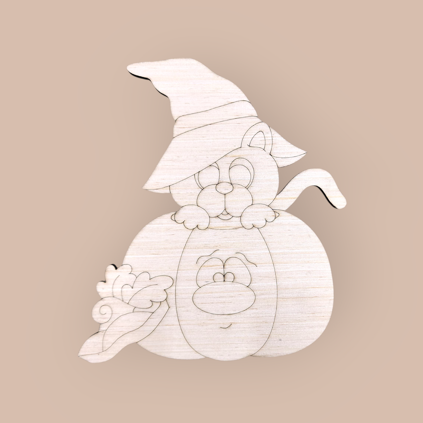 Pumpkin With Black Cat (PC017)