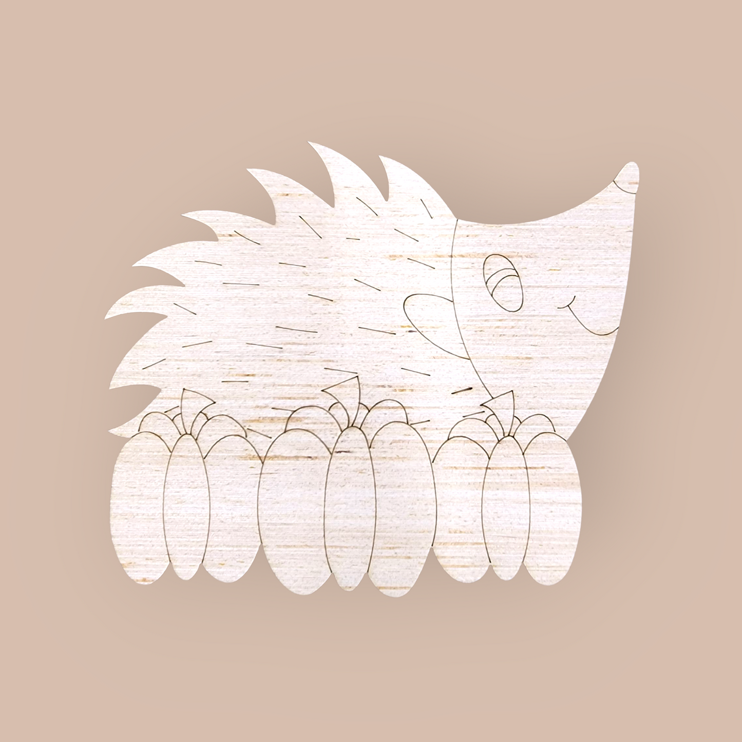 Hedgehog With Pumpkins (KW030)
