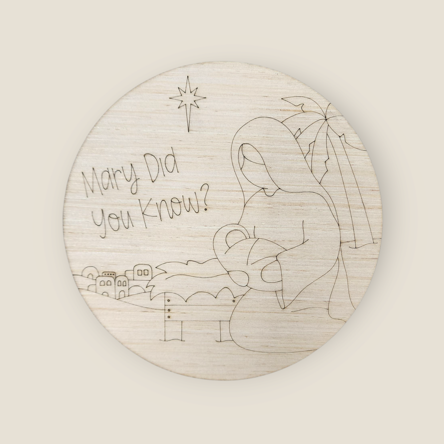 Mary Did You Know Round (PC041)