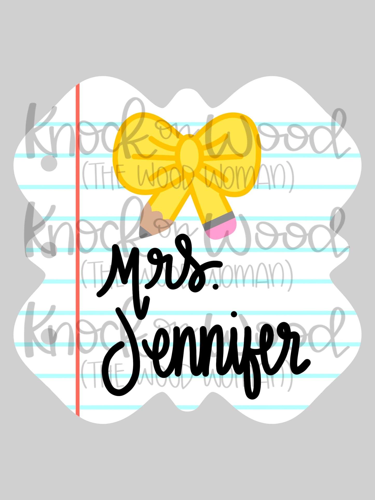 Pencil Bow Notebook (KW087)