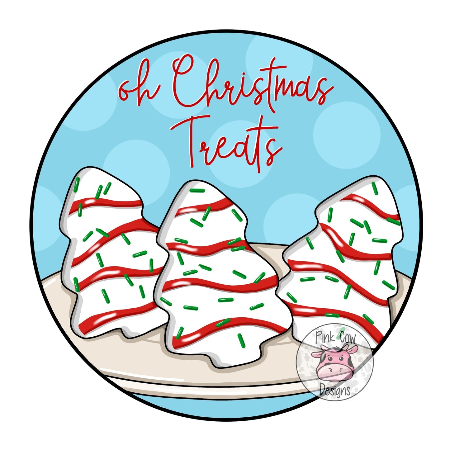 Oh Christmas Treats Round (PC044)