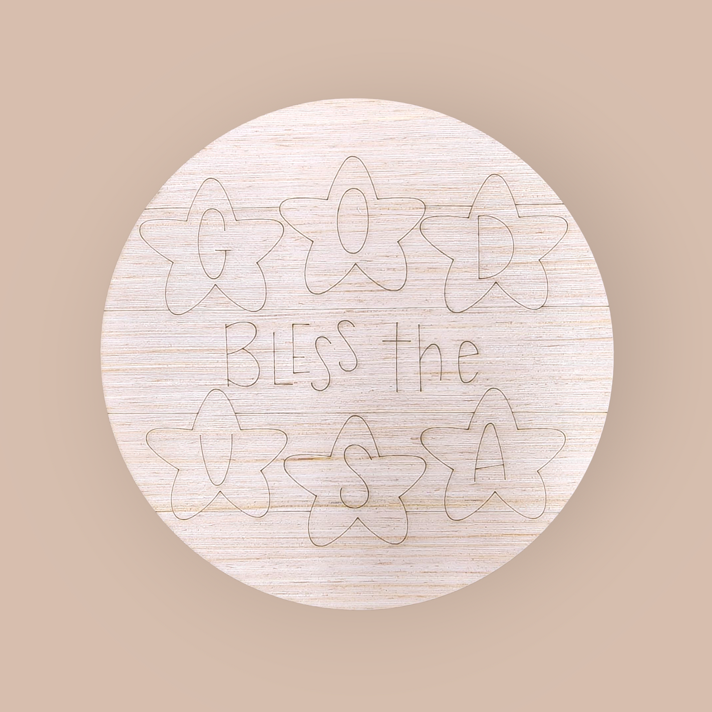 God Bless The USA Round (KW050)
