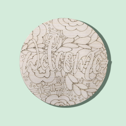 Floral Welcome Round (RA009WS)