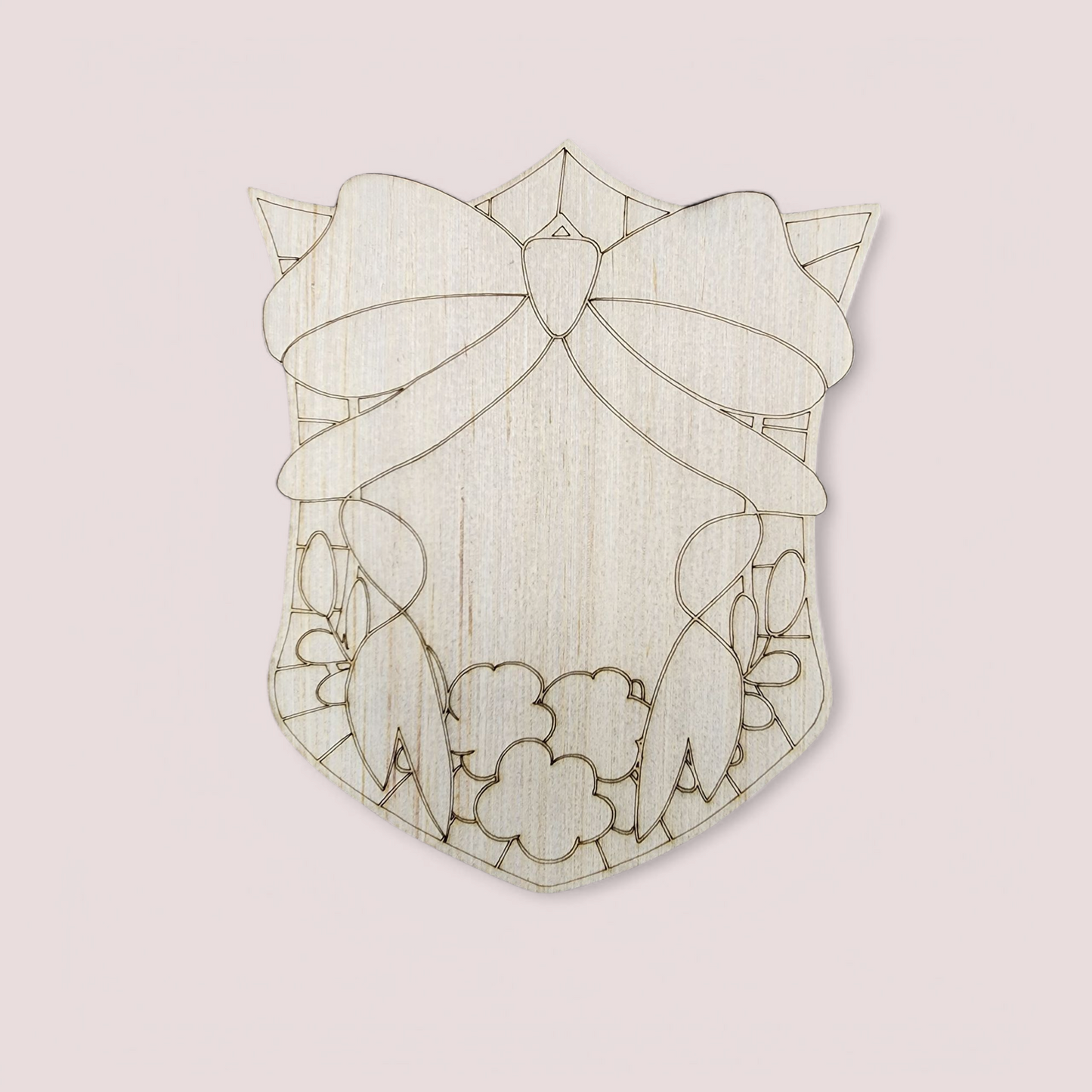 Shield Plaque With Bow (RA054WS)