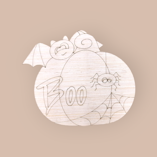 Boo Pumpkin With Bat (PC007)