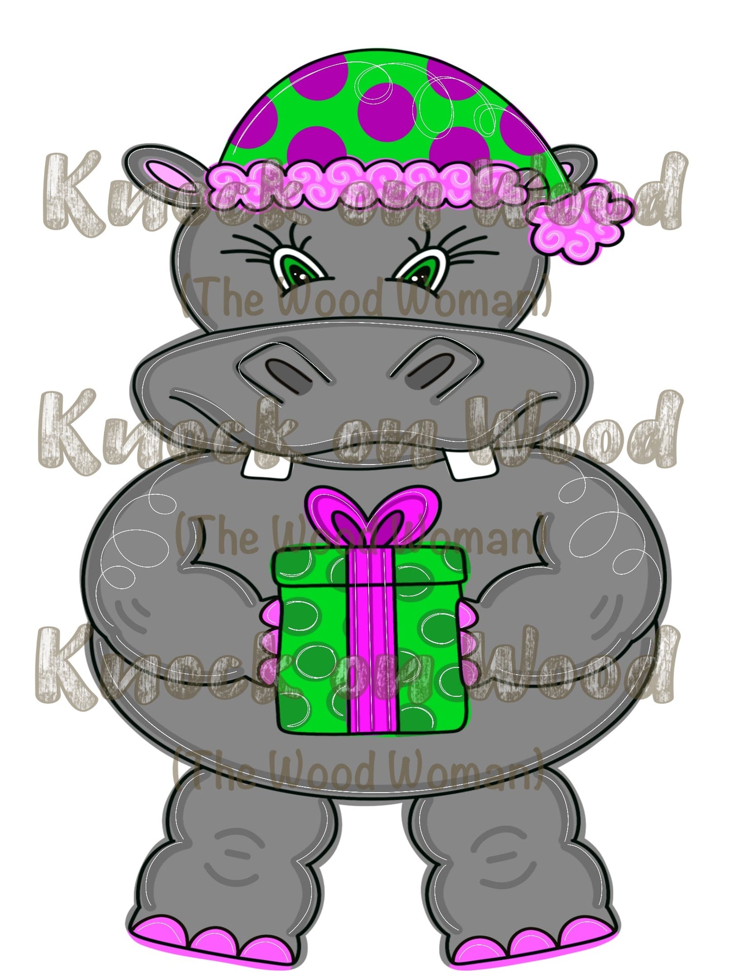 Christmas Hippo (KW012)