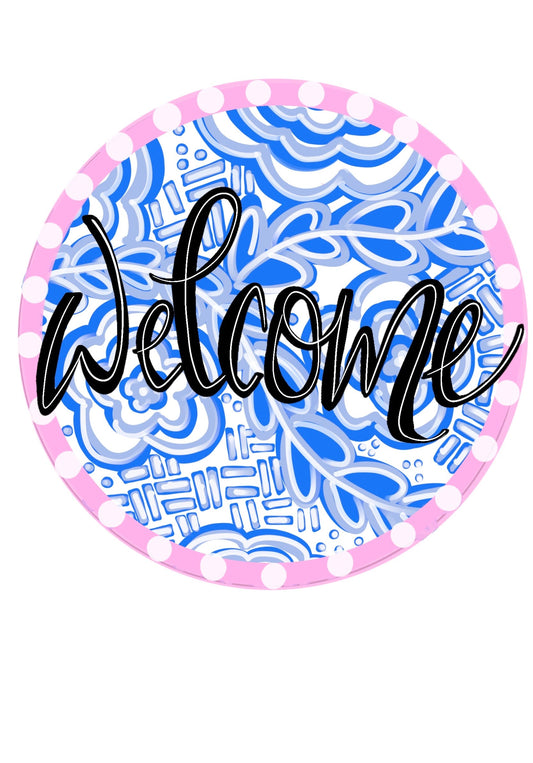 Floral Welcome Round (RA009WS)