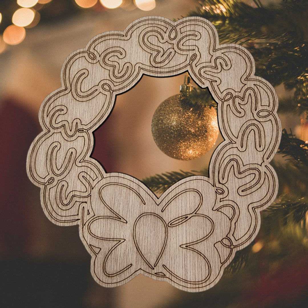 Hang It Up Co - Christmas Wreath Wooden Blank - Door Hanger Blank - Interchangeable Door Hanger Blanks