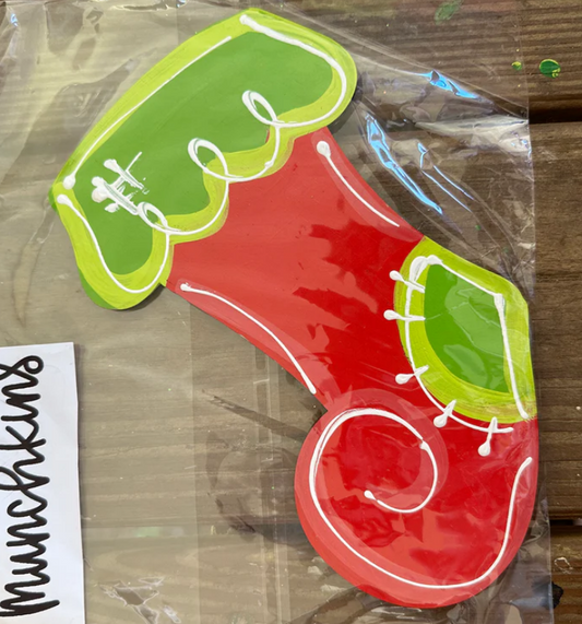 Hang It Up Co - Stocking Door Hanger Blank - Blank Door Hanger Cutout -  Door Hanger Blank - Christmas Door Hanger Blank  - Holiday Door Hanger Blank