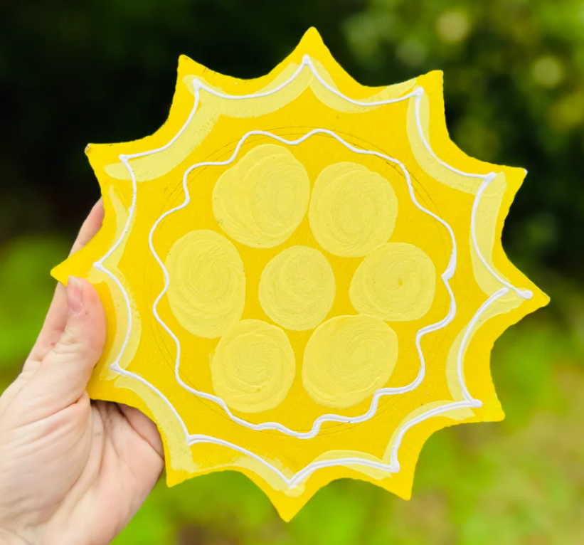 Hang It Up Co - Sunshine Hanger Blank - Blank Door Hanger Cutout -  Door Hanger Blank - Summer Door Hanger Blank