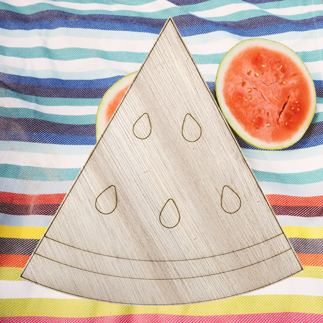 Hang It Up Co - Watermelon Wooden Blank - Door Hanger Blank - Interchangeable Door Hanger Blanks