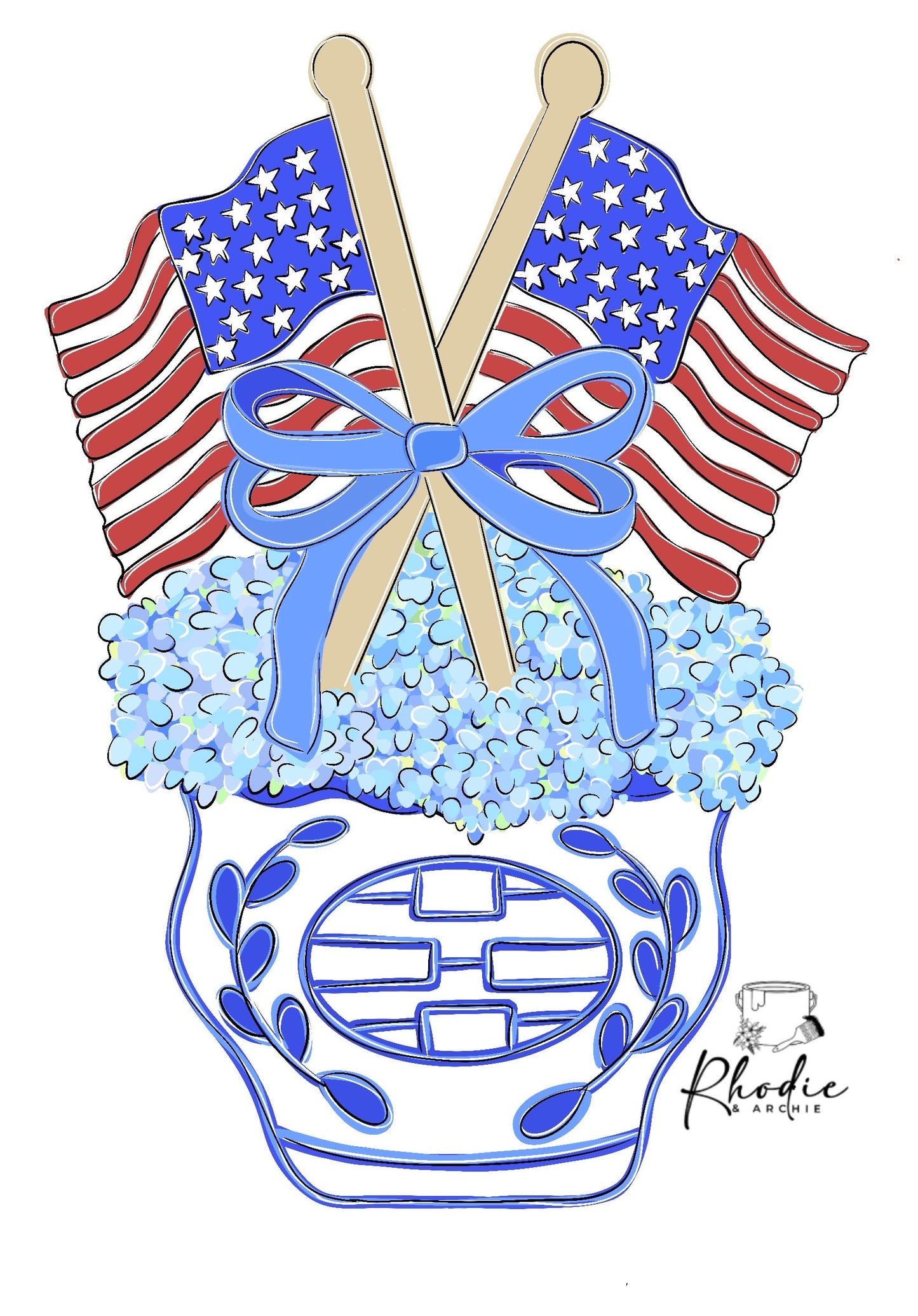 Patriotic Vase (RA062WS)