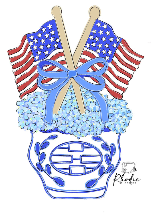 Patriotic Vase (RA062WS)