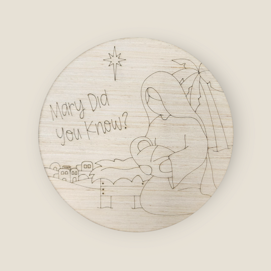 Mary Did You Know Round (PC041)
