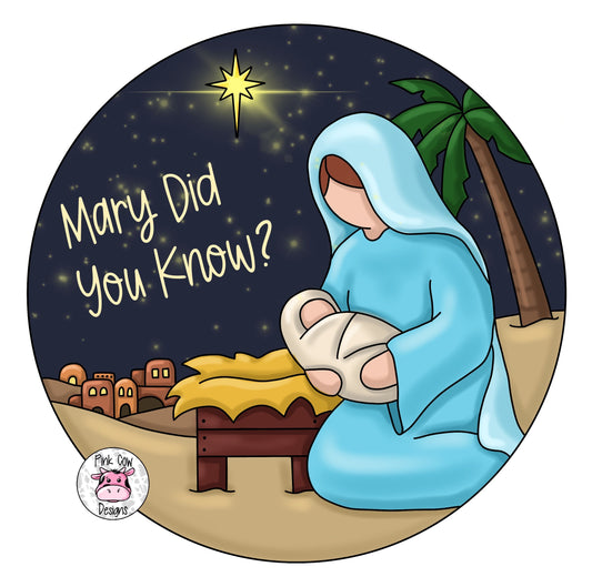 Mary Did You Know Round (PC041)