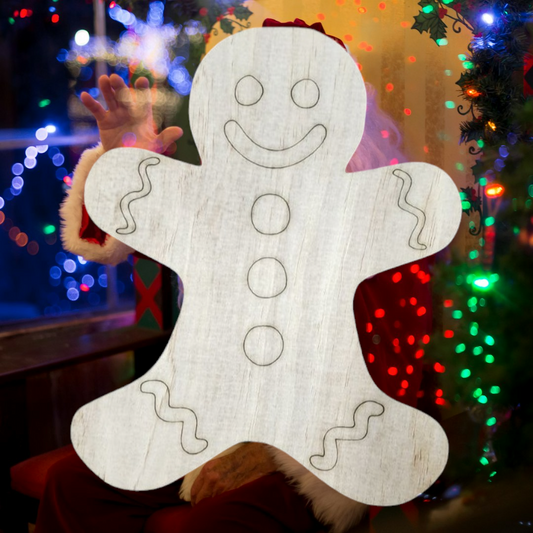 Gingerbread Man | Unfinished DIY Craft Blank

