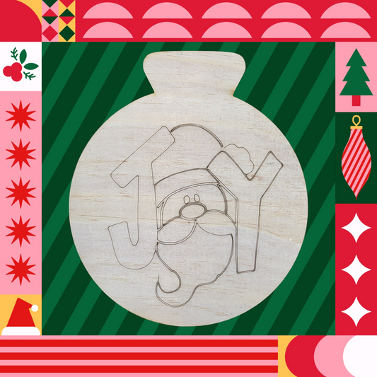 Joy Santa Christmas Ball (DD019WS)