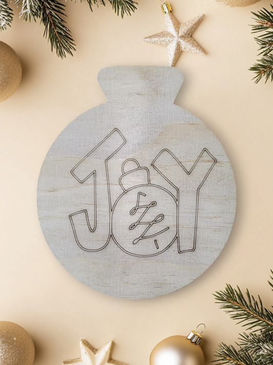 Joy Snowglobe Christmas Ball (DD023WS)
