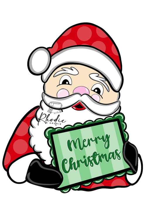 Santa Holding Sign (RA113)