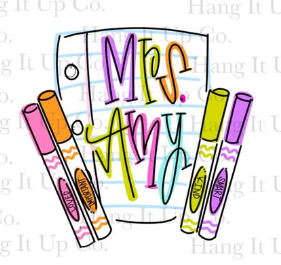 Teacher Door Hanger Blank | Unfinished DIY Classroom Decor