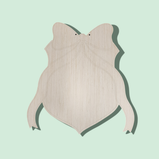 Plaque With Bow (BR002WS)