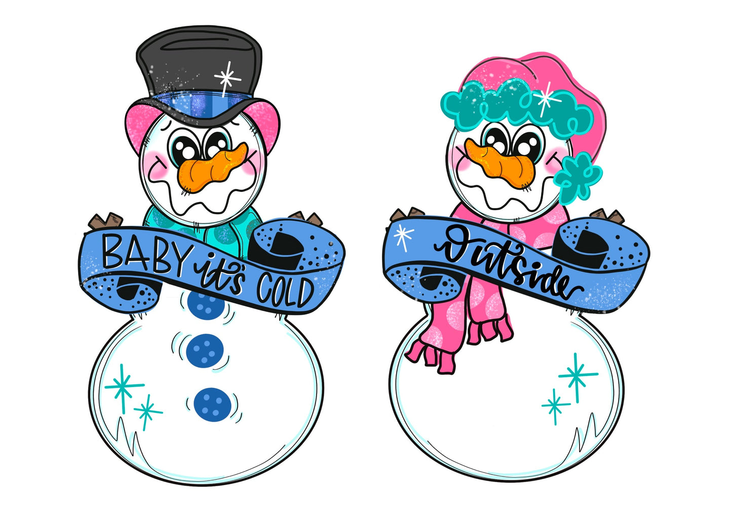 Snowman "Outside"  (MJ013)