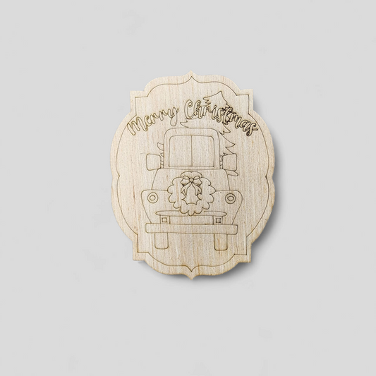 Christmas Truck Plaque (RA099)