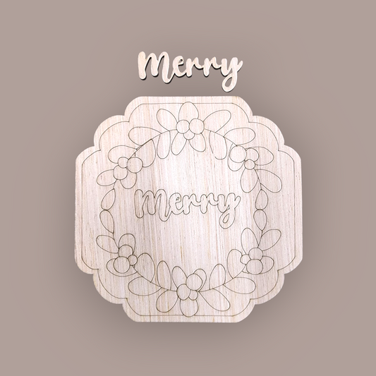 3D Merry Plaque (RA096)